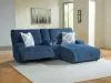 Ashley Furniture 93607S4 Ashley Furniture 93607S4 Acklen Place - 3-Piece Power Reclining Sectional Sofa With Raf Chaise - Navy