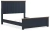 Ashley Furniture B414B10 Landocken - Queen Panel Bed - Brown / Blue