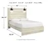 Ashley Furniture B192/31/36/57/54/96 Ashley Furniture B192/31/36/57/54/96 Cambeck - 5 Pc. - Dresser, Mirror, Queen Panel Bed - Whitewash