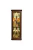 Pulaski Furniture 20205 PFC Curios - Mirrored 4 Shelf Corner Curio Cabinet - Victorian Brown
