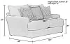 Jackson Furniture Industries 348202-1617/35-1726/35 Howell - Loveseat - Seafoam