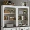 Liberty Furniture 417-HO135 Allyson Park - Bunching Lateral File Hutch - Wirebrushed White / Charcoal