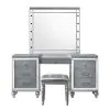 New Classic BA9698S-091 New Classic BA9698S-091 Valentino - Vanity Table Mirror (Bulbs Not Included) - Silver