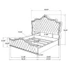 CoasterElevations 223521KE Antonella - Upholstered Eastern King Panel Bed - Ivory And Camel