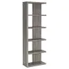 CoasterEveryday 800553 Harrison - 5-Shelf Bookshelf - Weathered Gray