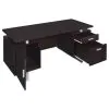CoasterEveryday 801521 Lawtey - 2-Drawer Office Computer Desk - Cappuccino