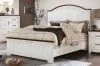 Furniture of America CM7962EK-BED Alyson - Eastern King Bed - Distressed White / Walnut