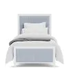 Riverside Furniture 30779-30793-30792 Riverside Furniture 30779-30793-30792 Rosalie - Twin Upholstered Bed - Blue / White
