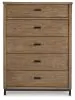 Benchcraft® B622-46 Tomtyn - Five Drawer Chest - Light Brown