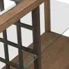 Liberty Furniture 525-OT1030 Liberty Furniture 525-OT1030 Bayhill Trellis - Sofa Table - Honey / Black Metal Accents