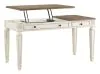Ashley Furniture H743-134 Realyn - Home Office Lift Top Desk - White / Brown
