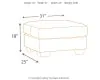 Ashley Furniture 7500514 Ashley Furniture 7500514 Darcy - Ottoman - Cobblestone