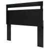 Ashley Furniture EB3392-157 Finch - Queen Panel Headboard - Black
