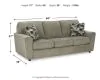 Ashley Furniture 2680538 Cascilla - Sofa - Light Gray