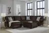 Ashley Furniture PC35603S1 Ashley Furniture PC35603S1 Kimlee - 3-Piece Sectional With LAF Chaise And RAF Sofa - Chocolate