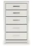 Ashley Furniture PCB3381-46 Zuraleus - Five Drawer Chest - White