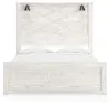 Ashley Furniture B1190B7 Gerridan - Queen Panel Bed With Sconces - White