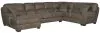 Jackson Furniture Industries 4043/30/72/75-19 Jackson Furniture Industries 4043/30/72/75-19 Royce - 3 Piece Sectional With LSF Chaise - Brown