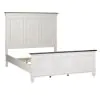 Liberty Furniture 417-BR-QPB Liberty Furniture 417-BR-QPB Allyson Park - Queen Panel Bed - Wirebrushed White / Charcoal