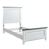 Liberty Furniture 417-YBR-TPB Liberty Furniture 417-YBR-TPB Allyson Park - Twin Panel Bed - Wirebrushed White / Charcoal