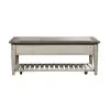 Liberty Furniture 824-OT1010 Heartland - Rect Ceiling Tile Cocktail Table - Antique White / Tobacco Tops