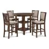 New Classic D3651-52S-CHY New Classic D3651-52S-CHY Amy - 5 Piece Counter Dining Set - Cherry