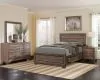 CoasterEveryday 204190KE-S4 Kauffman - 4 Piece King Bedroom Set - Washed Taupe