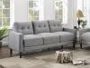 Coaster Fine Furniture 506781 Bowen - Upholstered Track Arm Tufted Sofa - Gray