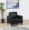 Coaster Fine Furniture 508363 Ruth - Upholstered Track Arm Accent Chair - Black