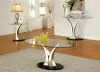 Furniture of America CM4727C Valo - Coffee Table - Satin Plated / Black
