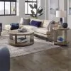 Liberty Furniture 754-OT-3PCS Liberty Furniture 754-OT-3PCS Harlow - 3 Piece Set (1 Round Cocktail 2 End Tables) - Sandstone & Satin Nickel