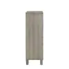 New Classic B1248-071 Lennox - Door Chest With Shoe Storage & LED Light - Gray