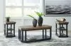 Ashley Furniture T402-13 Landocken - Occasional Table Set (Set of 3) - Brown / Blue