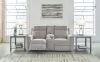 Ashley Furniture 3320196 Barnsana - Dbl Power Reclining Loveseat with Console - Ash