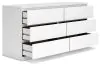 Ashley Furniture EB9630-231 Onita - Six Drawer Dresser - White