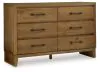 Ashley Furniture B833-31 Sherbana - Dresser - Light Brown
