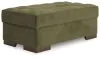 Ashley Furniture PC6170208 Caspian-Town - Oversized Accent Ottoman - Olive