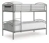 Ashley Furniture PCB400-59 Lanceburg - Twin/Twin Bunk Bed With Ladder - Gray