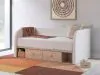 Ashley Furniture PCB1566B9 Ashley Furniture PCB1566B9 Arloster - Twin Upholstered Day Bed With Storage - Tan / White