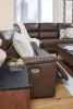 Ashley Furniture PCU12001S4 Ashley Furniture PCU12001S4 Bleckley - 5-Piece Power Reclining Sectional With RAF And LAF Recliners - Espresso