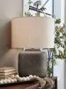 Ashley Furniture L207654 Zandophen - Metal Table Lamp - Antique Gray