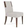 Riverside Furniture 43458 Delia - Upholstered Side Chair (Set of 2) - Nouveau Walnut / Beige