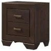 CoasterEveryday 204392 Kauffman - 2-Drawer Nightstand - Dark Cocoa