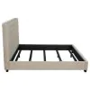 CoasterEssence 300007KE Chloe - Upholstered Eastern King Panel Bed - Oatmeal