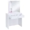 CoasterEssence 300290 Harvey - Vanity Set With Lift - Top Stool - White