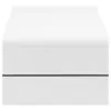 CoasterEssence 703798 Airell - Rectangular Coffee Table With Shelf - White High Gloss