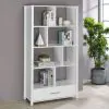 CoasterEssence 801574 Dylan - 4-Shelf Storage Bookshelf - White High Gloss