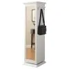 CoasterEssence 910080 Robinsons - Swivel Accent Cabinet With Cork Board - White