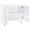 Coaster Fine Furniture 950396 Nieta - 2 Door Engineered Wood Accent Cabinet - White High Gloss