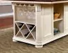 Furniture of America CM3199WC-PT-TABLE Sabrina - Counter Height Table - Off-White / Cherry